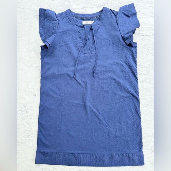 Vineyard Vines Harbor Performance Flutter Sleeve Dress Sz L - Picture 2 of 7